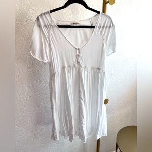 White rip curl beach dress cover up